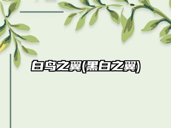 白鸟之翼(黑白之翼)