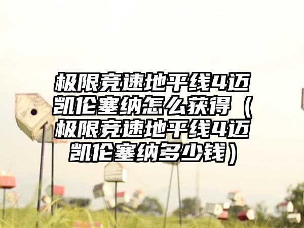 极限竞速地平线4迈凯伦塞纳怎么获得（极限竞速地平线4迈凯伦塞纳多少钱）