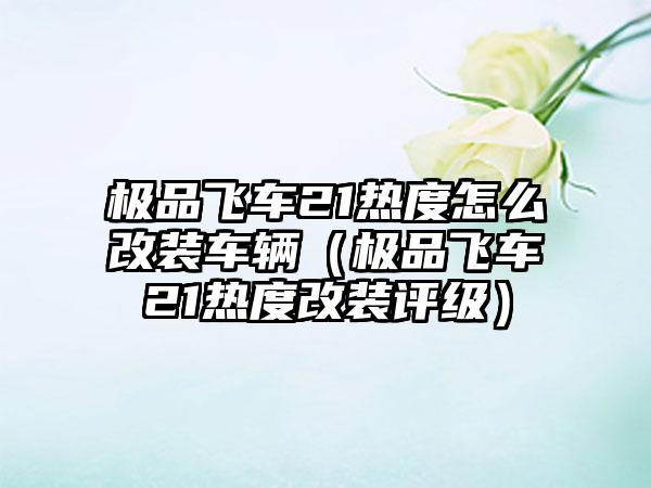 极品飞车21热度怎么改装车辆（极品飞车21热度改装评级）