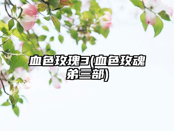 血色玫瑰3(血色玫魂弟三部)