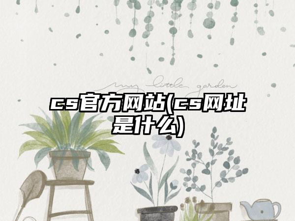 cs官方网站(cs网址是什么)