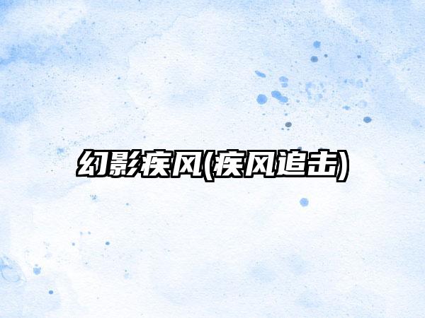 幻影疾风(疾风追击)