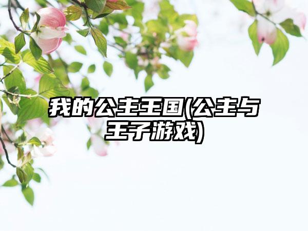 我的公主王国(公主与王子游戏)
