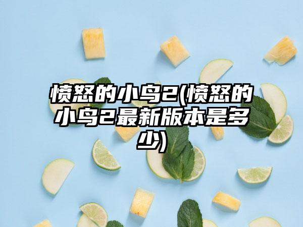 愤怒的小鸟2(愤怒的小鸟2最新版本是多少)