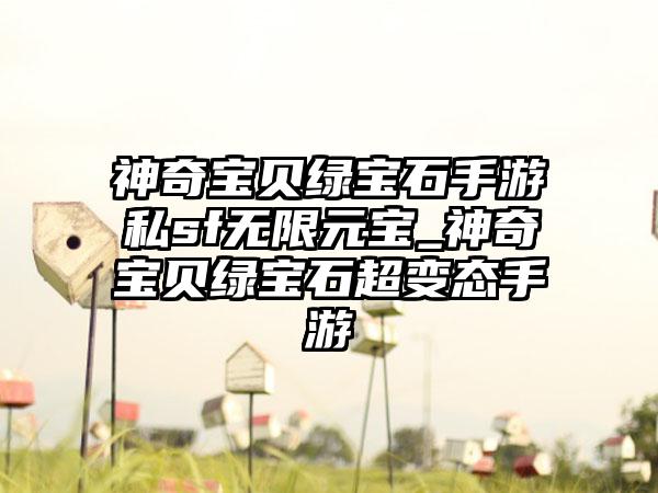 神奇宝贝绿宝石手游私sf无限元宝_神奇宝贝绿宝石超变态手游