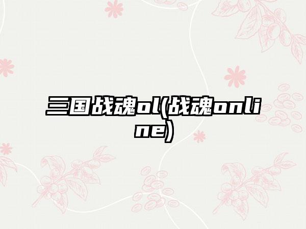 三国战魂ol(战魂online)