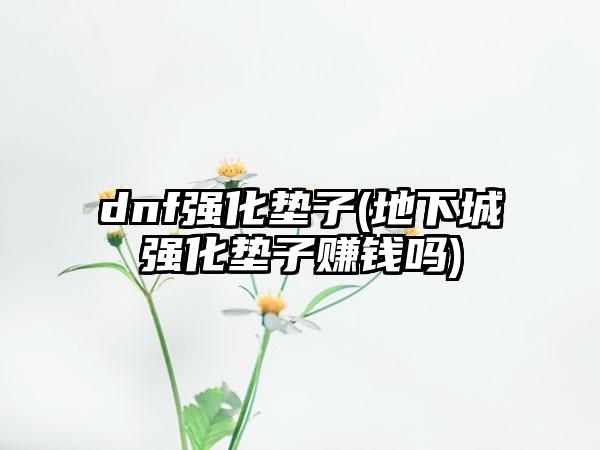 dnf强化垫子(地下城强化垫子赚钱吗)