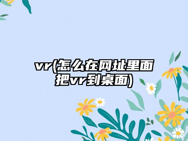 vr(怎么在网址里面把vr到桌面)