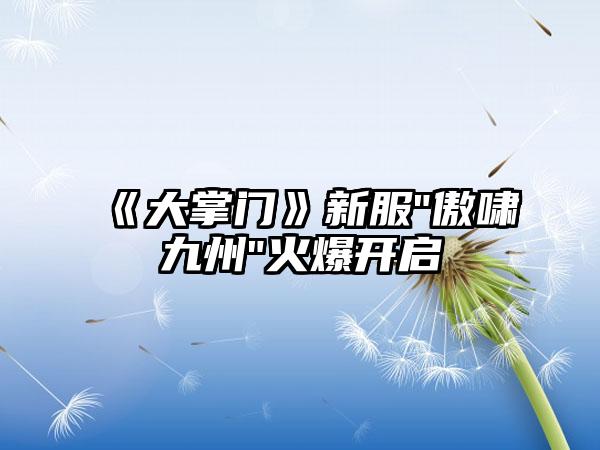 《大掌门》新服