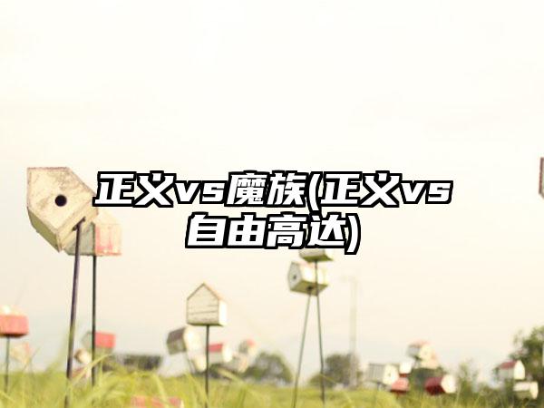 正义vs魔族(正义vs自由高达)