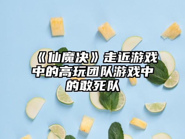 《仙魔决》走近游戏中的高玩团队游戏中的敢死队