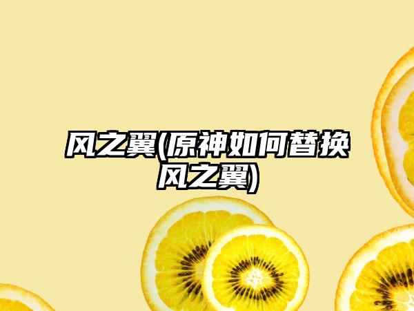 风之翼(原神如何替换风之翼)