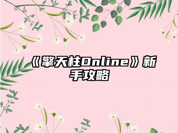 《擎天柱Online》新手攻略