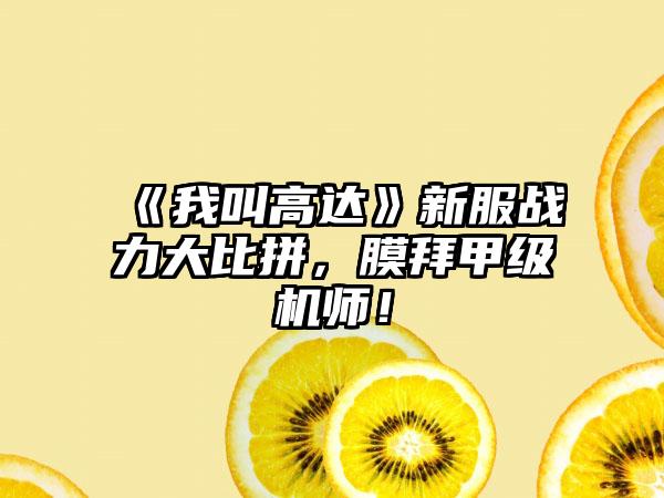 《我叫高达》新服战力大比拼，膜拜甲级机师！