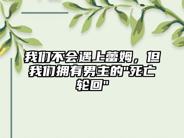 我们不会遇上蕾姆，但我们拥有男主的