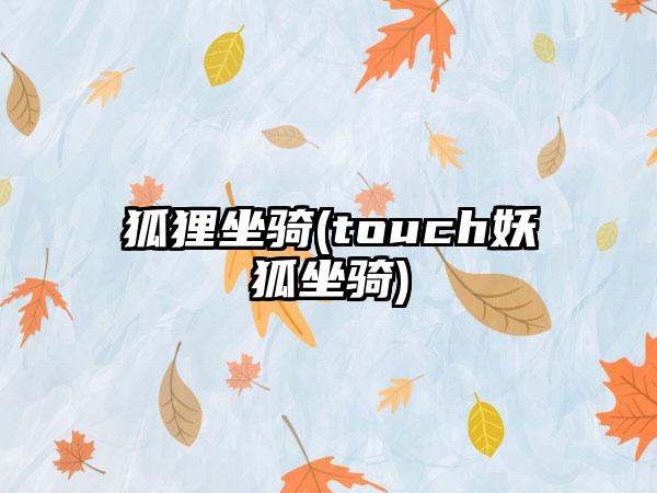 狐狸坐骑(touch妖狐坐骑)