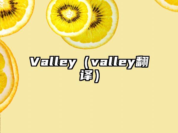 Valley（valley翻译）