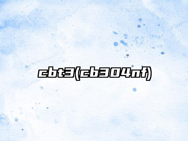cbt3(cb304nf)