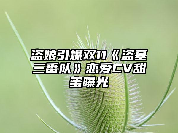 盗娘引爆双11《盗墓三番队》恋爱CV甜蜜曝光