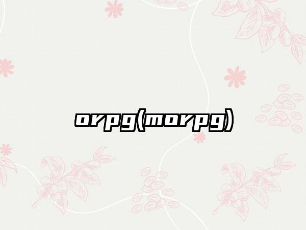 orpg(morpg)