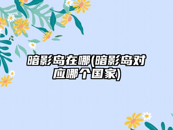 暗影岛在哪(暗影岛对应哪个国家)