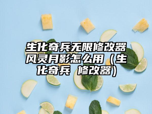 生化奇兵无限修改器风灵月影怎么用（生化奇兵 修改器）