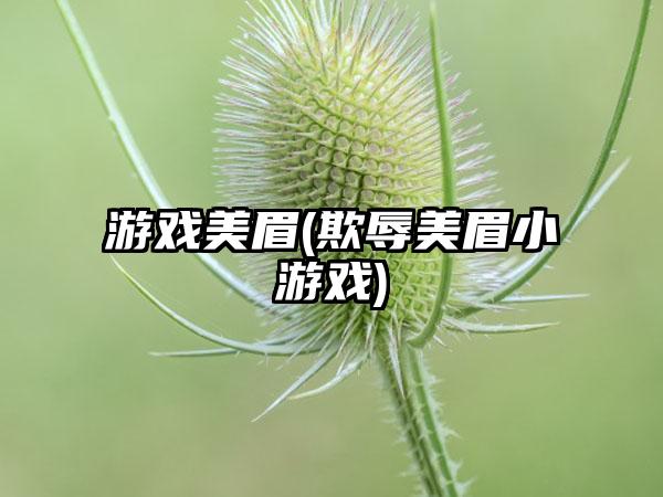 游戏美眉(欺辱美眉小游戏)