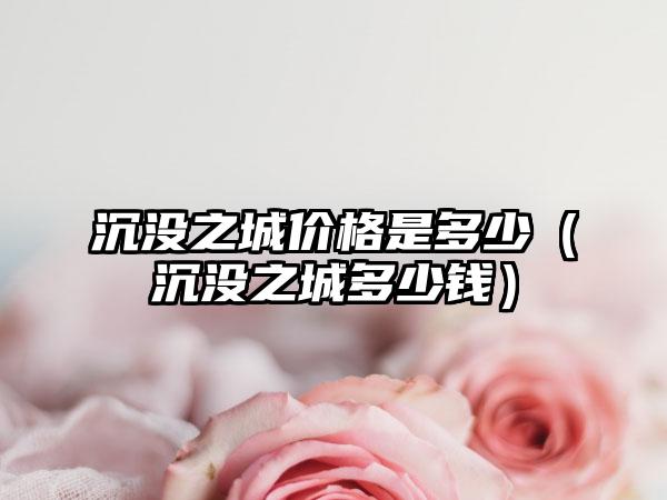 沉没之城价格是多少（沉没之城多少钱）