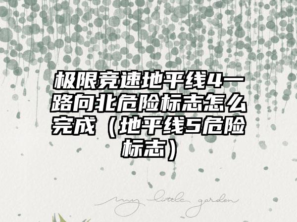 极限竞速地平线4一路向北危险标志怎么完成（地平线5危险标志）