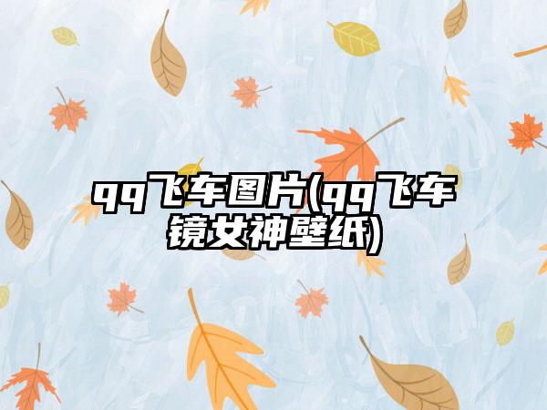 qq飞车图片(qq飞车镜女神壁纸)