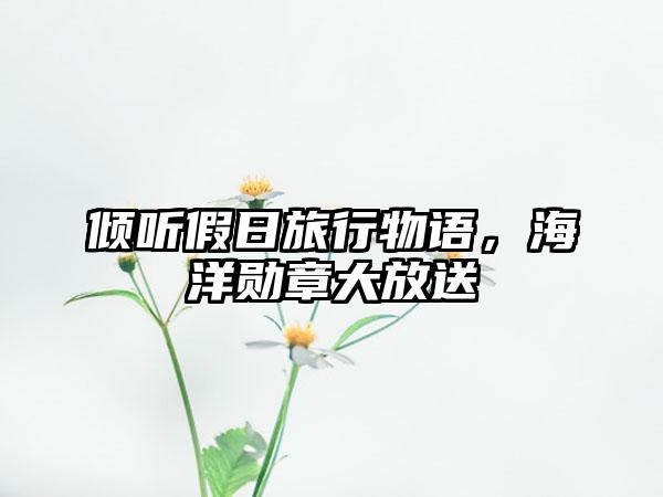 倾听假日旅行物语，海洋勋章大放送