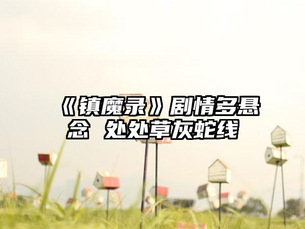 《镇魔录》剧情多悬念 处处草灰蛇线
