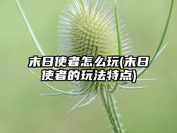 末日使者怎么玩(末日使者的玩法特点)