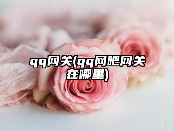 qq网关(qq网吧网关在哪里)