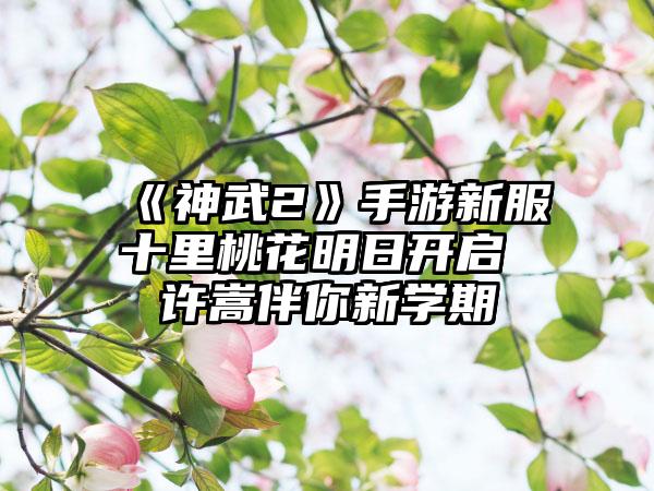 《神武2》手游新服十里桃花明日开启 许嵩伴你新学期