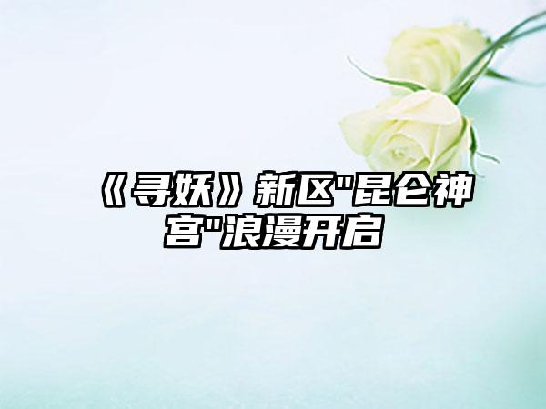 《寻妖》新区