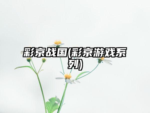 彩京战国(彩京游戏系列)
