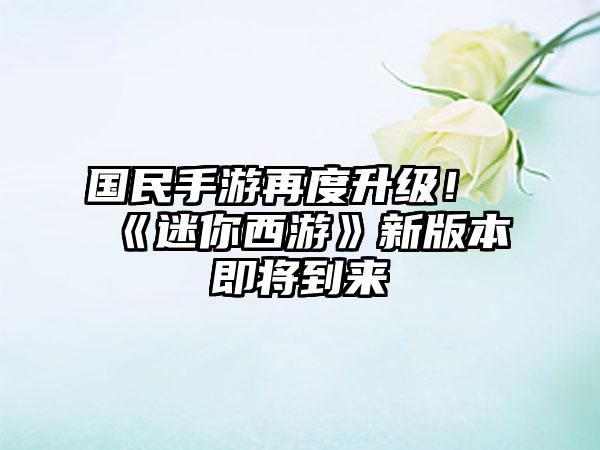 国民手游再度升级！ 《迷你西游》新版本即将到来