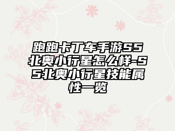 跑跑卡丁车手游S5北奥小行星怎么样-S5北奥小行星技能属性一览
