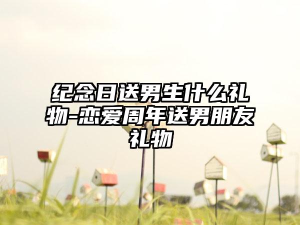 纪念日送男生什么礼物-恋爱周年送男朋友礼物