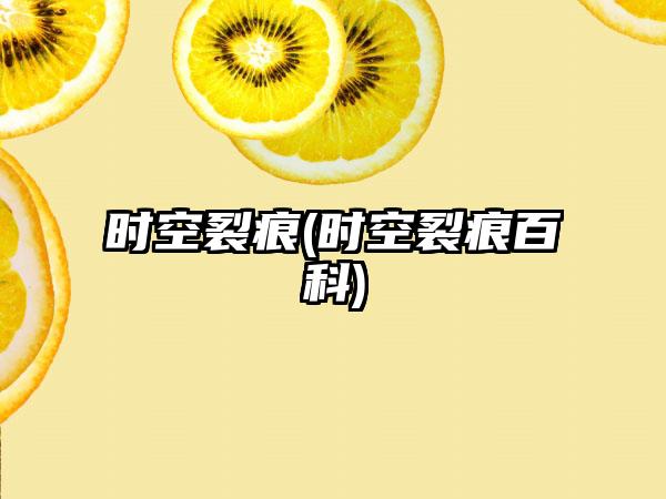 时空裂痕(时空裂痕百科)