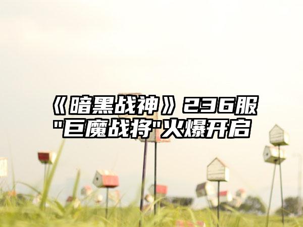 《暗黑战神》236服