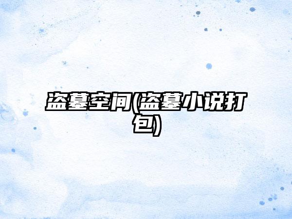 盗墓空间(盗墓小说打包)