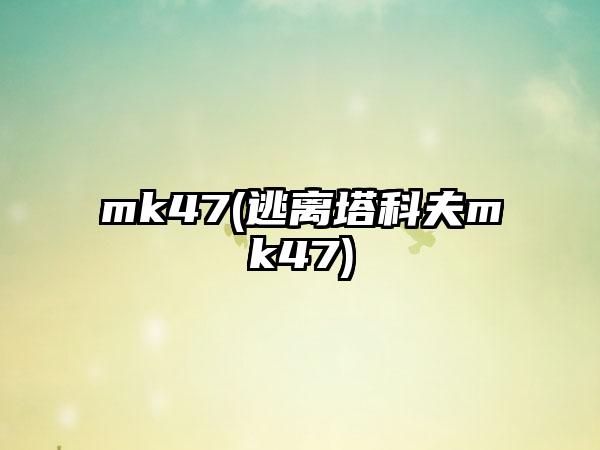 mk47(逃离塔科夫mk47)
