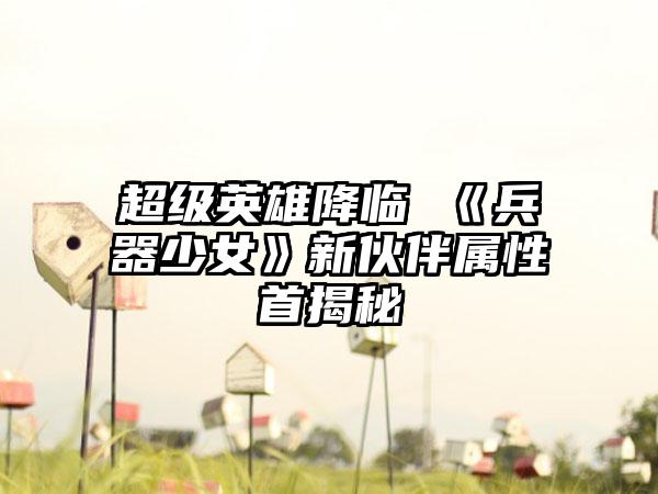 超级英雄降临 《兵器少女》新伙伴属性首揭秘