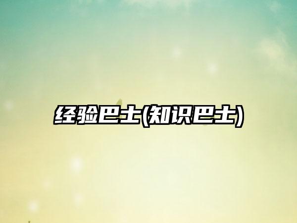 经验巴士(知识巴士)