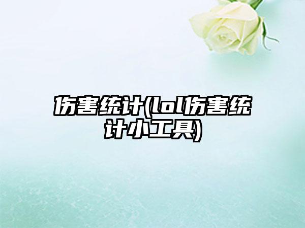 伤害统计(lol伤害统计小工具)