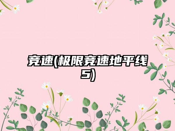 竞速(极限竞速地平线5)