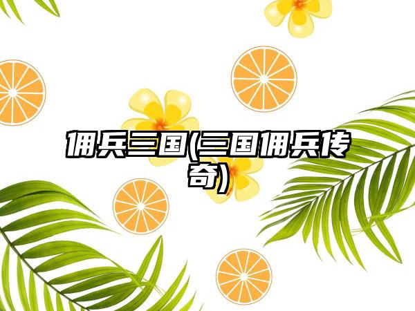 佣兵三国(三国佣兵传奇)