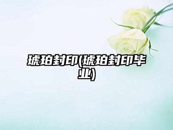 琥珀封印(琥珀封印毕业)